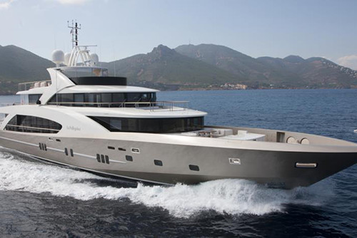 Offshore weather-routed passage: MY La Pellegrina - Couach 164' - 3,500 nms total (3 trips) - Route: Ft Lauderdale to St Martin (1,200 nms, Nov 2016); St Martin to West Palm Beach (1,200 nms, Jan 2017); Miami to Bonaire (1,100 nms, March 2018) - Capt Jaime Pastor - 2016-2018