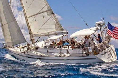 Yacht weather routing for SY Moonshadow - Deerfoot 62 - 2,800 nms - Route: Puerta Vallarta, Mex to The Marquesas - Capt John Rogers - April 2016
