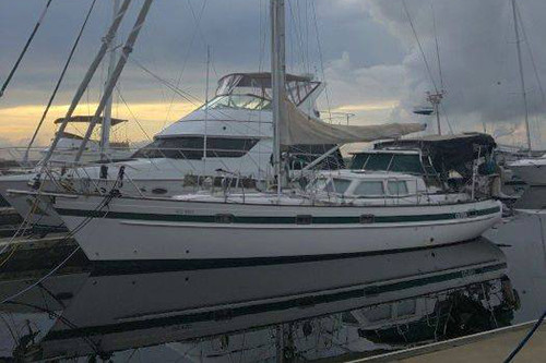 Weather routing for SY Olivia - Overseas 40 - 3,600 nms - Route: Brunswick, GA to Horta, Azores to Lagos, Portugal - Capt Mats Ljungberg - May 2019